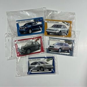 Toyota Cars Employee Commemorative Pins Lot Corolla Tundra Camry Lexus Prius NEW